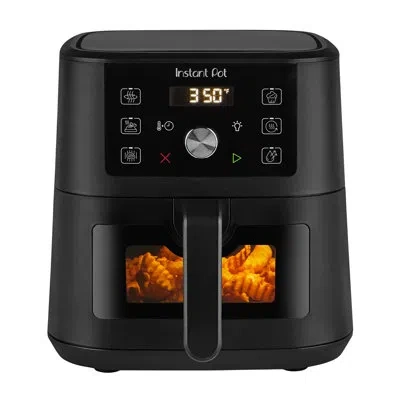 Instant Pot 4qt Vortex 6-in-1 Mini Air Fryer,  Air Fry, Bake, Roast, Broil, Dehydrate Or Reheat, 4 Quarts In Black