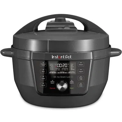 Instant Pot 7.5qt Rio Wide Plus Epc In Black Stainless Steel