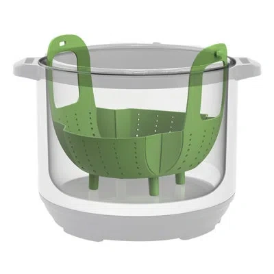 Instant Pot Official Silicone Steamer Basket With Handles - Green