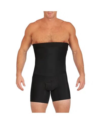 Instaslim Men's Big & Tall Compression Hi-waist Ab Undershorts In Black