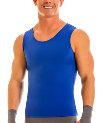 Instaslim Men's Compression Activewear Muscle Tank Top In Royal