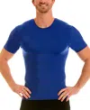 Instaslim Men's Activewear Raglan Short Sleeve Crewneck T-shirt In Royal