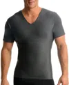 Instaslim Men's Activewear Raglan Short Sleeve Crewneck T-shirt In Gunmetal