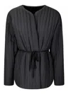 Institution Reversible Quilted Jacket In Black