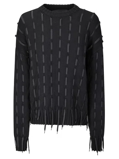 Institution Cozy Crewneck Sweater In Black