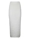Institution Elegant High-waisted Wool Skirt