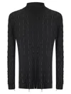 Institution Wool Sweater In Black