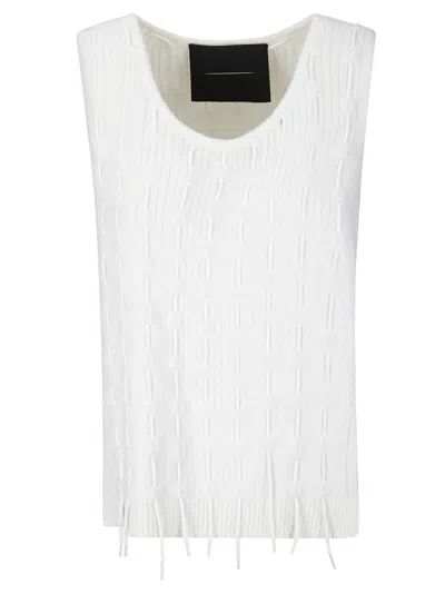 INSTITUTION WOOL TOP WITH STRING INSERTS