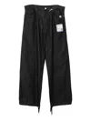 In・stru(men-tal) Drawstring Denim Jeans In Black