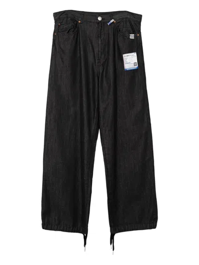 In・stru(men-tal) Drawstring Denim Jeans In Black
