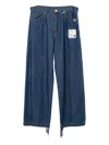 In・stru(men-tal) Drawstring-fastening Jeans In Black
