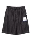 In・stru(men-tal) Elastic-waist Denim Shorts In Multi