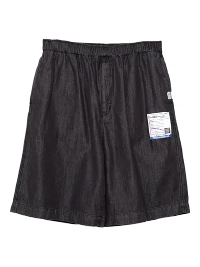 In・stru(men-tal) Elastic-waist Denim Shorts In Multi
