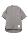 In・stru(men-tal) Short-sleeve Button Shirt In Gray