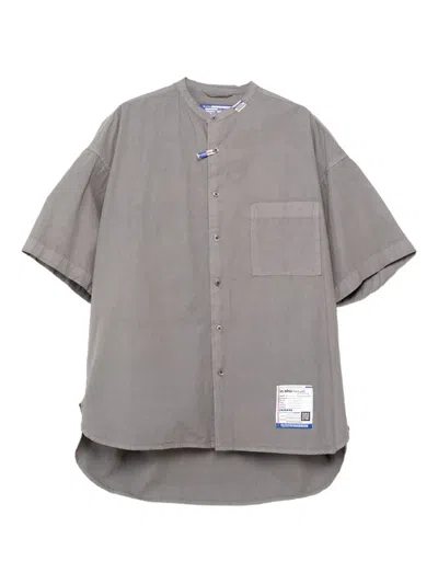In・stru(men-tal) Short-sleeve Button Shirt In Gray