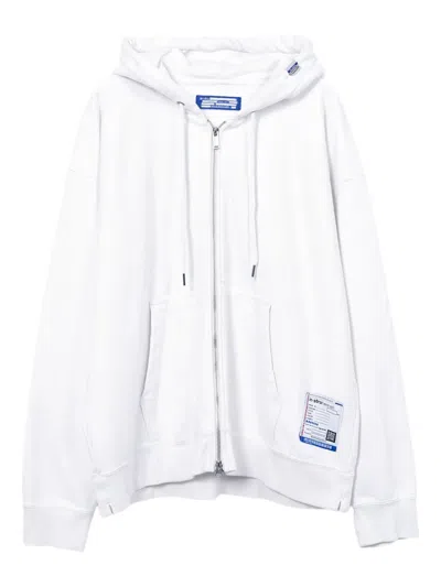 In・stru(men-tal) Zip-up Hoodie In White
