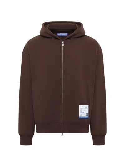 In・stru(men-tal) Logo-appliqué Zip-up Hoodie In Brown