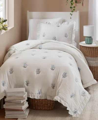 Intelligent Design Aglaia Floral Down Alternative 2-pc. Quilt Set, Twin/twin Xl In White