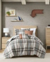 Intelligent Design Blake Plaid 4-pc. Comforter Set, Twin/twin Xl In Tan,gray
