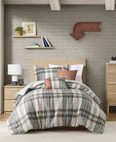 INTELLIGENT DESIGN BLAKE PLAID COMFORTER SETS