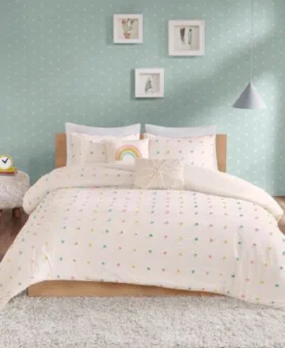 Intelligent Design Callie Pom Pom Comforter Sets In Pink Multi