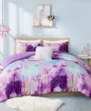 Intelligent Design Cassiopeia Watercolor Tie Dye 3-pc. Comforter Set, Twin/twin Xl In Lavender