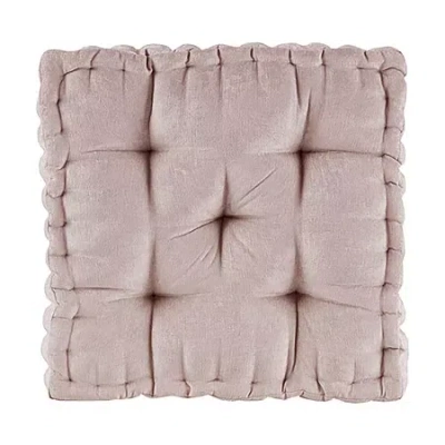 Intelligent Design Charvi Floor Pillow In Pink