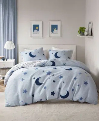 Intelligent Design Cosmos Celestial 3 Pc. Duvet Cover Sets In Blue