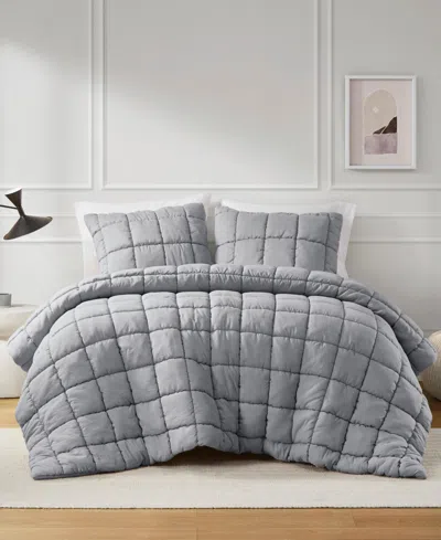 Intelligent Design Dream Puff 3-pc. Comforter Set, King/california King In Grey