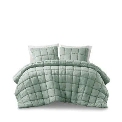 Intelligent Design Dream Puff Down Alternative Comforter Set In Sage