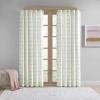 Intelligent Design Ensley 50"w X 84"l Rod Pocket Light-filtering Single Curtain Panel In Green
