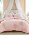 Intelligent Design Gracie Floral Reversible 3-pc. Duvet Cover Set, Full/queen In Pink