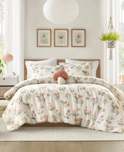 Intelligent Design Gwen Mushroom Garden 4-pc. Comforter Set, Full/queen In Off-white