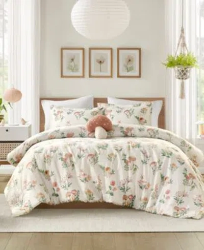Intelligent Design Gwen Mushroom Garden Comforter Sets In Off-white