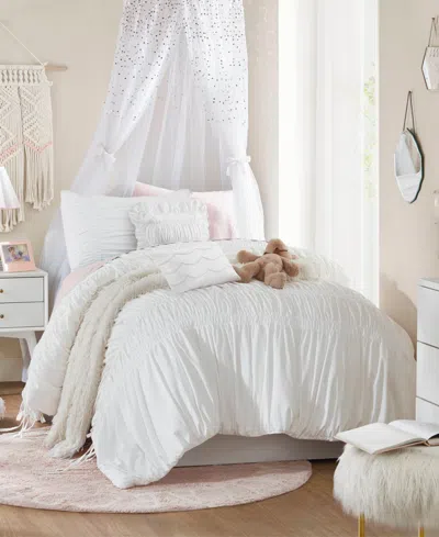 Intelligent Design Ivy Ruched Bow Tie 4-piece Comforter Set, Twin/twin Xl In Multi