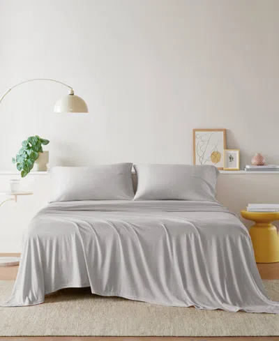 INTELLIGENT DESIGN JERSEY-KNIT COTTON BLEND 4-PC. SHEET SET, QUEEN