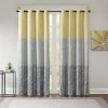 Intelligent Design Kennedy Geometric 50"w X 84"l Grommet Top 100% Blackout Single Curtain Panel In Multi