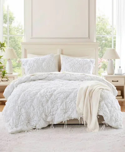Intelligent Design Lily Floral 3-pc. Comforter Set, Full/queen In White