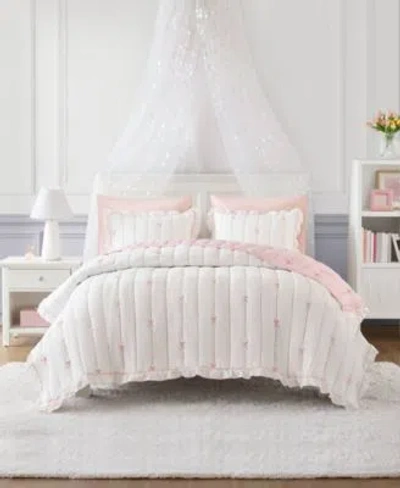 Intelligent Design Liv Microfiber Down Alternative Quilt Sets In Pink