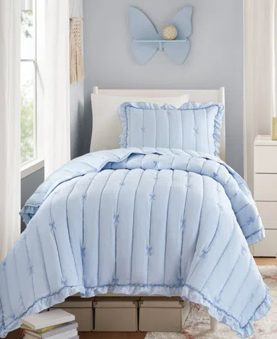 Intelligent Design Liv Microfiber Down-alternative 2-pc. Quilt Set, Twin/twin Xl In Blue