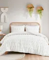 Intelligent Design Lucy Clip Jacquard 3-piece Comforter Set, Twin/twin Xl In Ivory