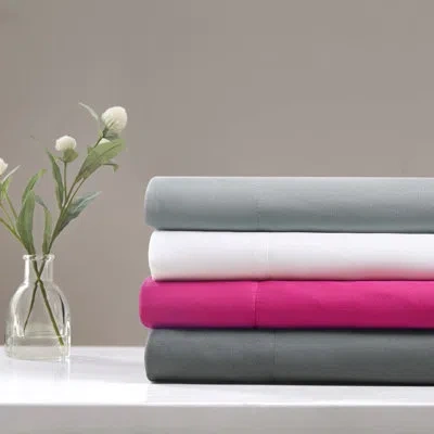 Intelligent Design Microfiber Sheet Set With Side Pockets In Gray