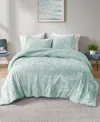 Intelligent Design Mira Reversible 3-pc. Comforter Set, King/california King In Aqua