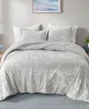 Intelligent Design Mira Reversible 3-pc. Comforter Set, King/california King In Silver