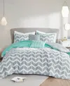 Intelligent Design Nadia Reversible 4-pc. Comforter Set, Twin/twin Xl In Teal