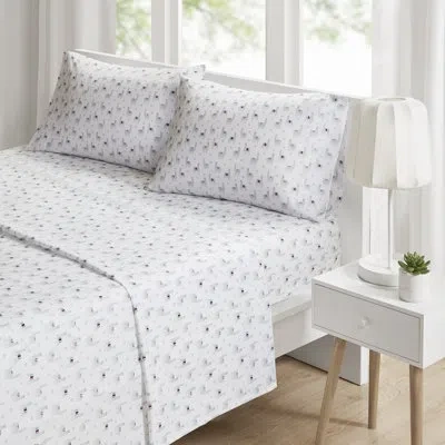 Intelligent Design Novelty Print Sheet Set In Gray,white