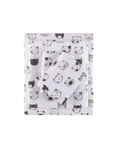 Intelligent Design Novelty Printed Flannel 3-pc. Sheet Set, Twin Xl In Multi