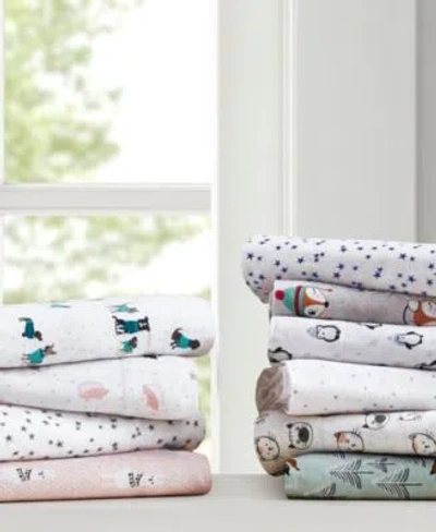 Intelligent Design Novelty Printed Flannel Sheet Sets In Multi