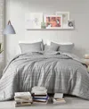 Intelligent Design Oliver 4-pc. Comforter Set With Throw Pillow, Full/queen In Gray