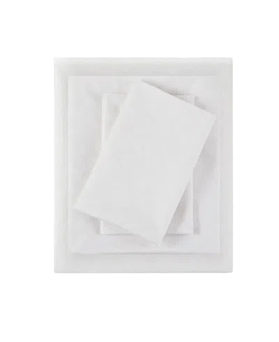 Intelligent Design Printed Microfiber 3 Piece Sheet Set, Twin In Beige Dotted Arches